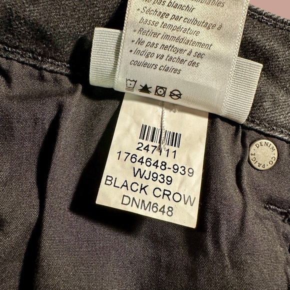 NWOT PAIGE Denim ‘Verdugo Ankle Length Jeans’ in “Black Crow” Size 25 - Picture 4 of 14